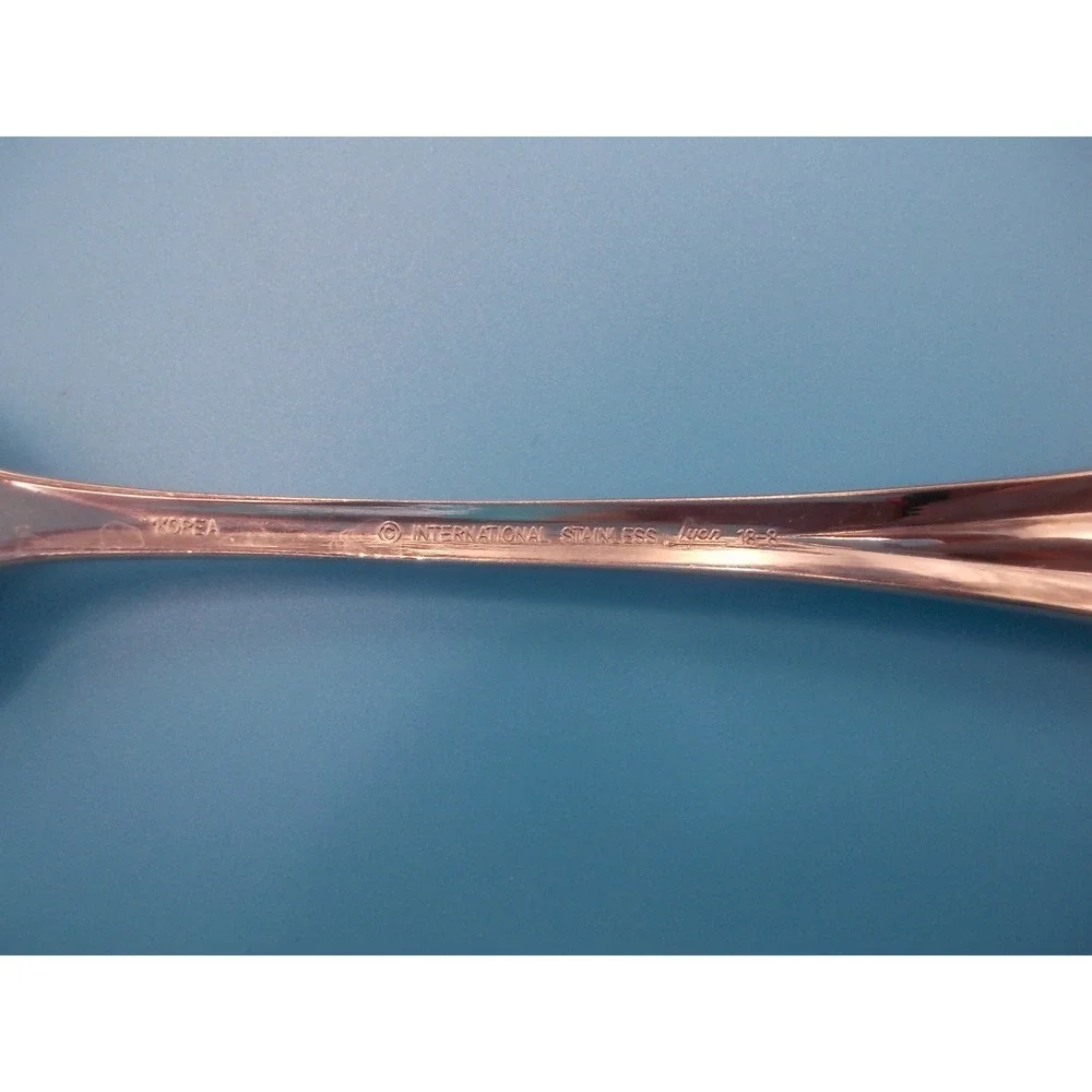 International Stainless Lyon New Dawn Sugar Shell Spoon 18-8 Korea Flatware